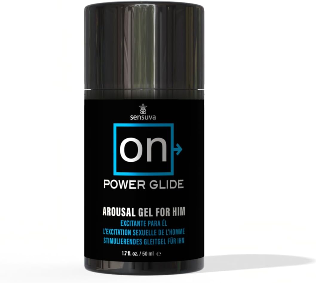 Sensuva On Power Glide for Him, Stimulating Arousal Gel for Men, Sexual Enhancer, Sex Enhancements for Male Sensation Gel, Tingling Sexual Enhancement for Penis Pleasure,USA (1.7 Fl. Oz.) - DragonVitality