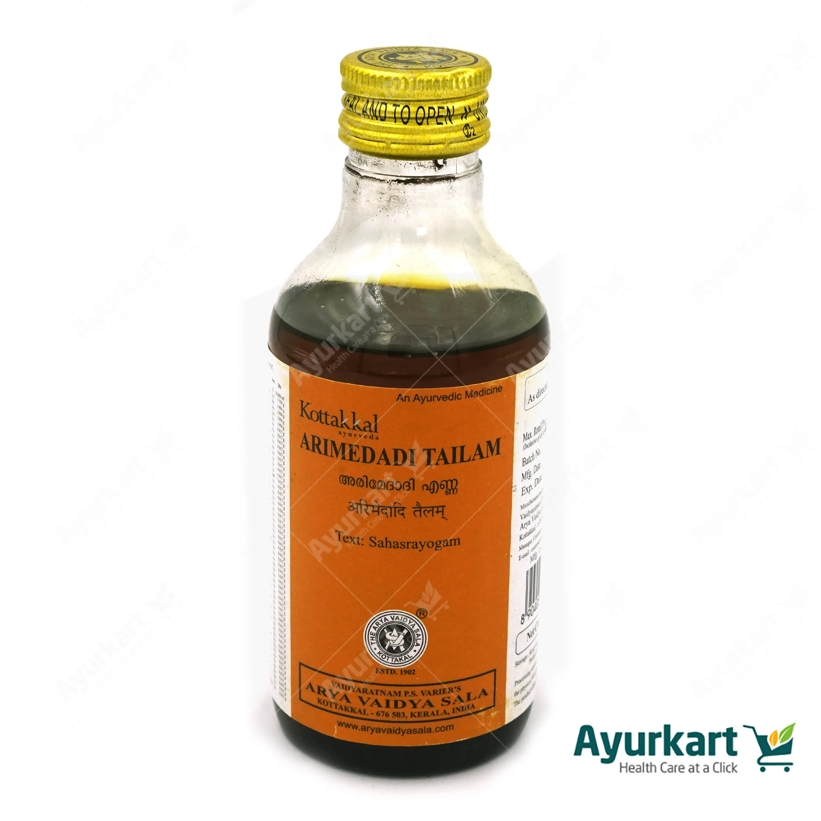 Arimedadi Tailam - 200ML - Kottakkal