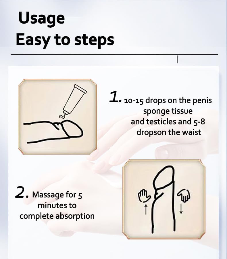 Men Massage Essential Oil Sexual Enhancement ErectionEssential Energy for Care Delay Performance Boost Strength(MAX Man) - DragonVitality