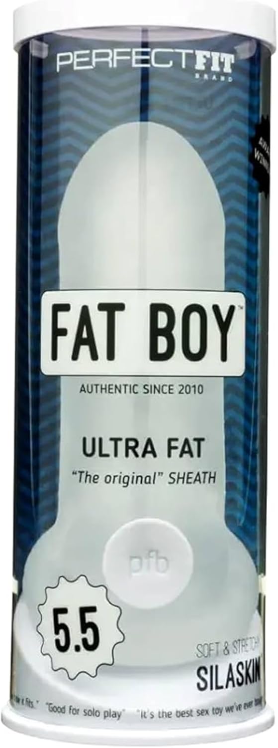 Perfect Fit Fat Boy Ultra Fat 5.5” Soft & Comfortable Penis Sheath – Ultimate Sexual Enhancer Sleeve for Added Girth - DragonVitality