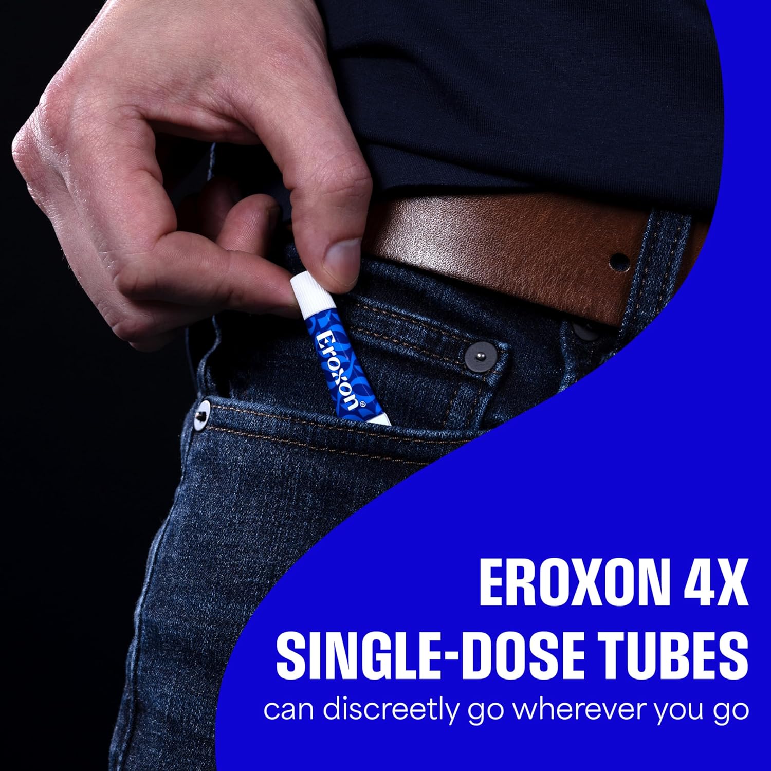 Eroxon Erectile Dysfunction Treatment Gel, New Clinically Proven Topical Gel, Helps Get an Erection Within 10 Minutes, 4 Single Use Tubes - DragonVitality