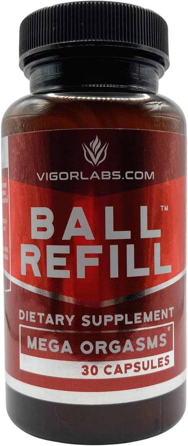 BALL REFILL by Vigor Labs Semen Volumizer & Male Enhancement Supplement | Boost Sexual Drive & Libido | Improve Orgasms & Sexual Performance | Increase Semen Volume | 30 Capsules - DragonVitality