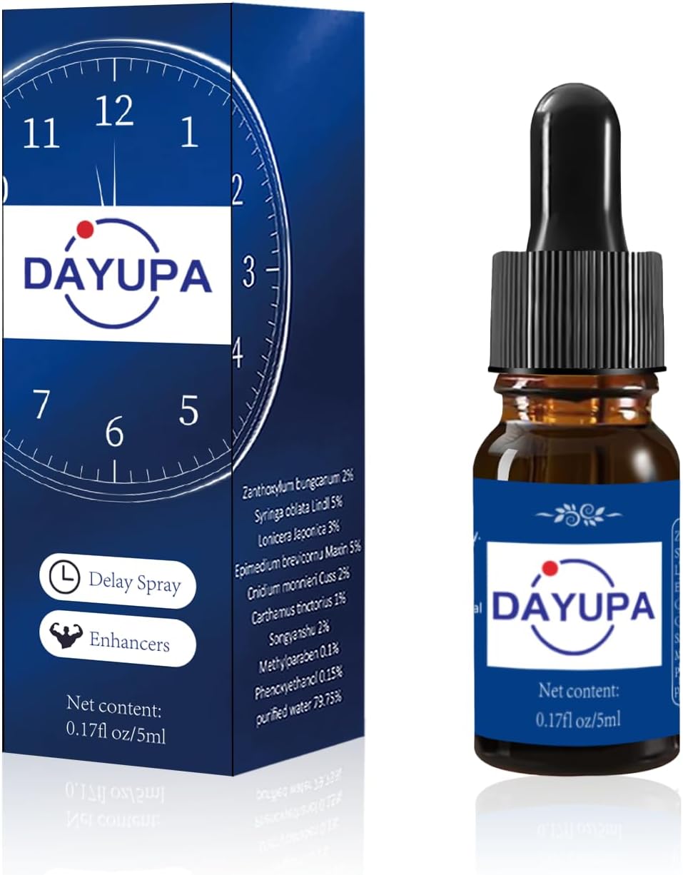DAYUPA-Enhancers-Natural Delay Drops for Men-Herbal Desensitizing Delay Drops for Lasting Longer in Bed-Quick Acting Climax Control-Delay Spray - DragonVitality