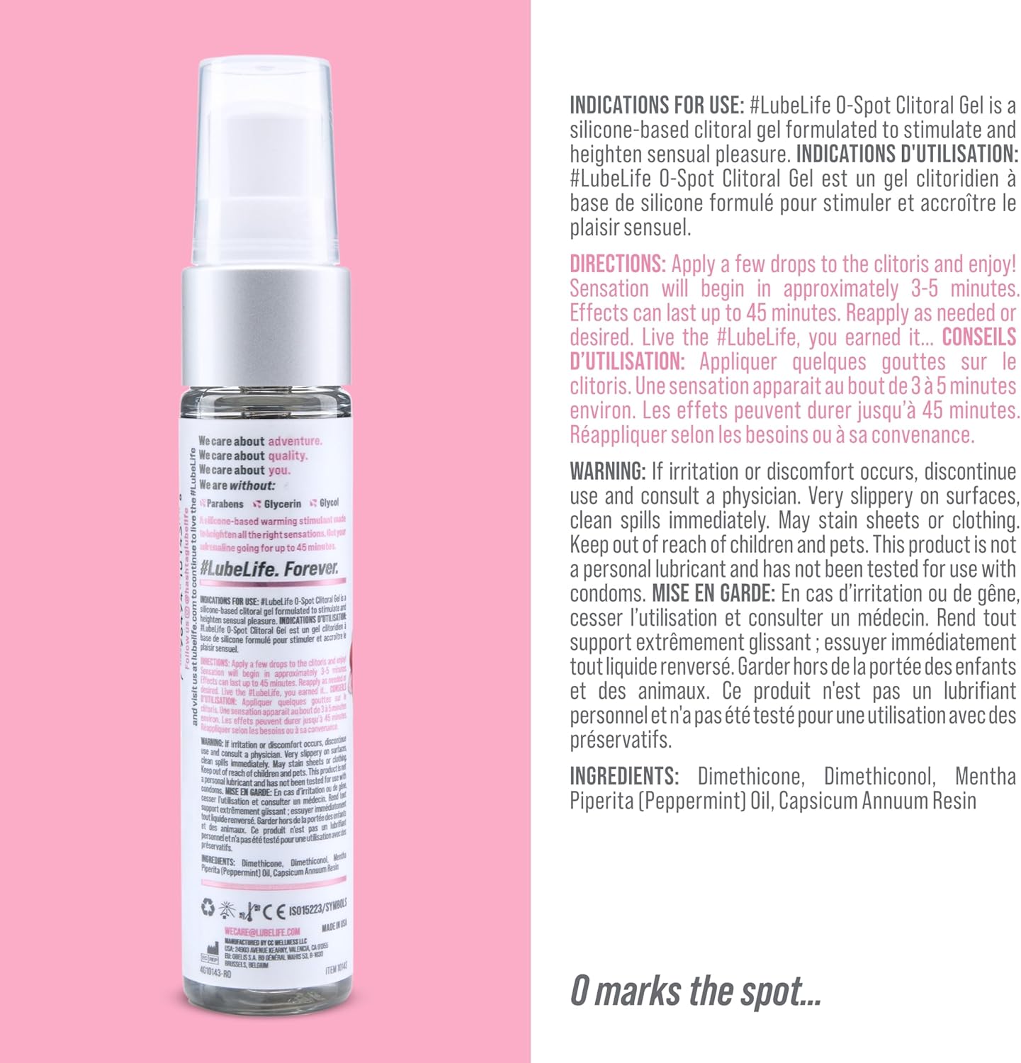 Lube Life Climax Control Delay Spray, Male Genital Desensitizer with Active Ingredient Benzocaine to Keep You Lasting Longer, Stamina-Enhancing, for Men and Couples, 2 Fl Oz - DragonVitality