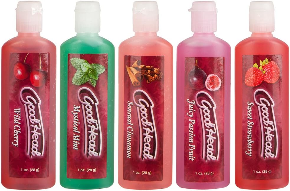 Doc Johnson Goodhead, Assorted Flavors, 5 ct, White, 5 X 1 oz. (5 X 28 g) (1360-11-AM) - DragonVitality
