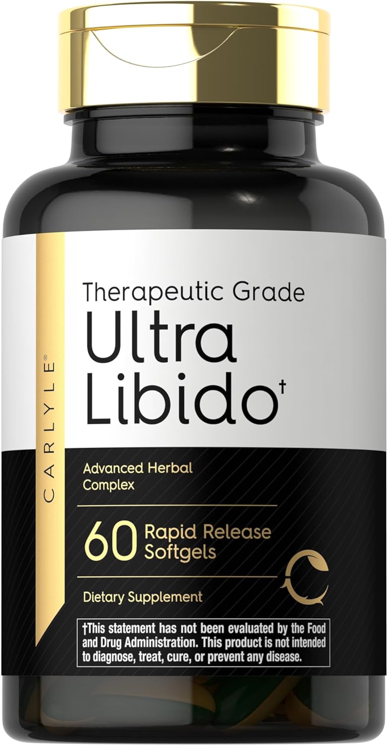 Carlyle Ultra Libido Supplement for Men | 60 Softgel Capsules | Extreme Male Formula | Non-GMO & Gluten Free - DragonVitality