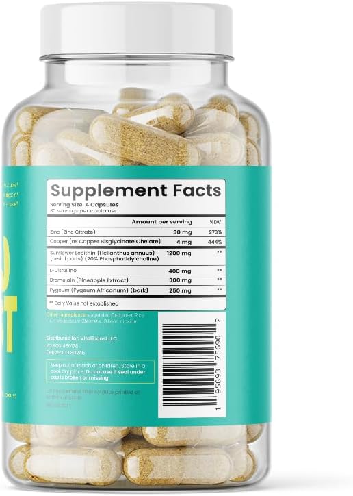 Vitaliboost Load Boost - Semen Volume, Sperm Health, & Men's Fertility - 120 Capsules (1 Month Supply) - DragonVitality