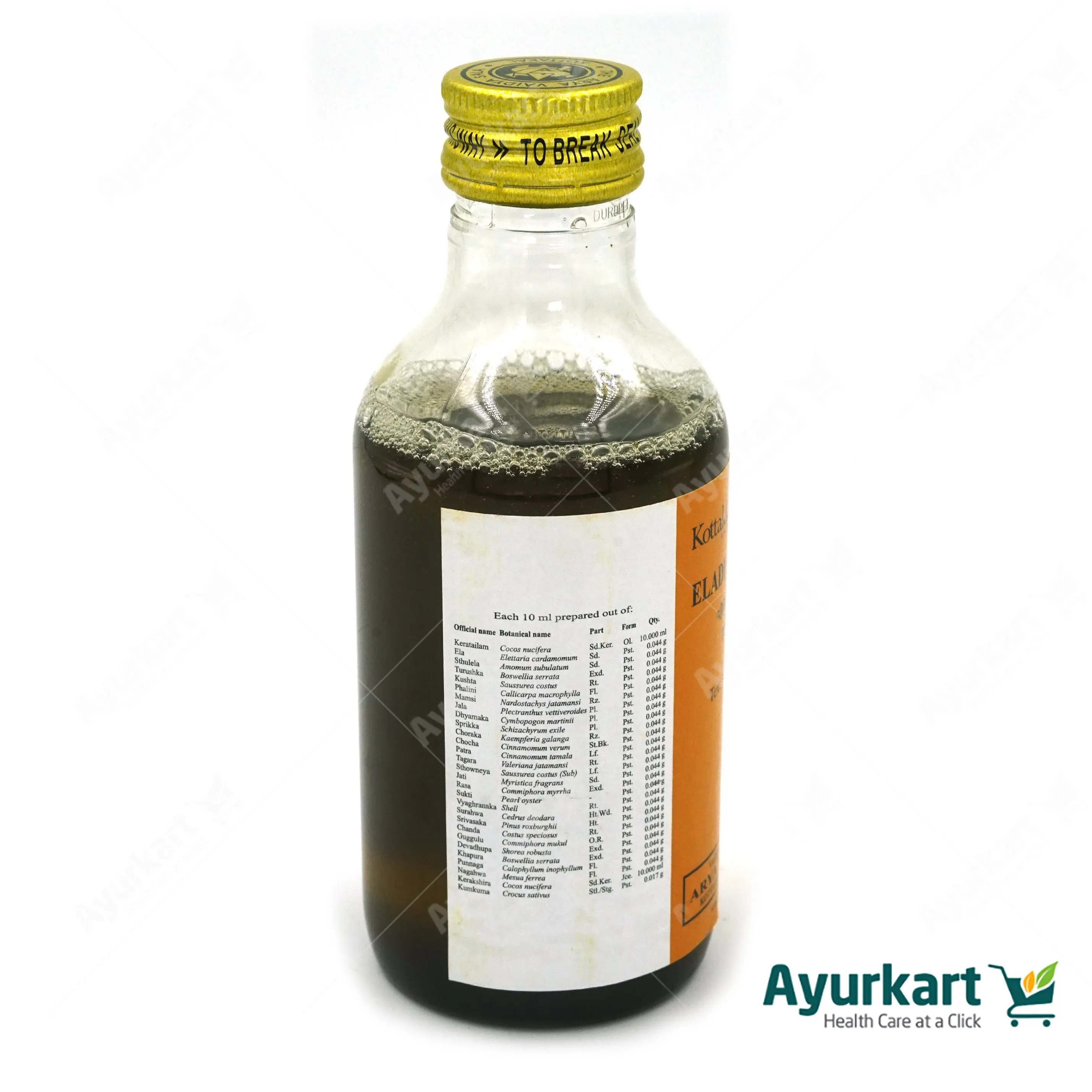 Eladi Kera Tailam - 200ML - Kottakkal - DragonVitality