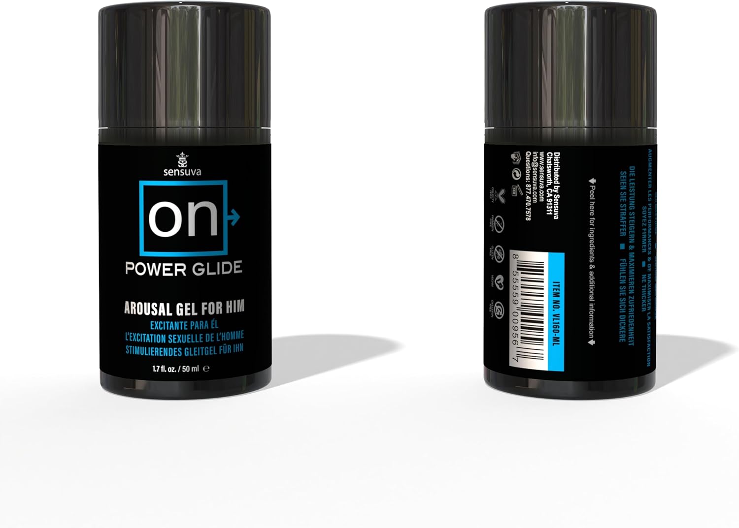 Sensuva On Power Glide for Him, Stimulating Arousal Gel for Men, Sexual Enhancer, Sex Enhancements for Male Sensation Gel, Tingling Sexual Enhancement for Penis Pleasure,USA (1.7 Fl. Oz.) - DragonVitality