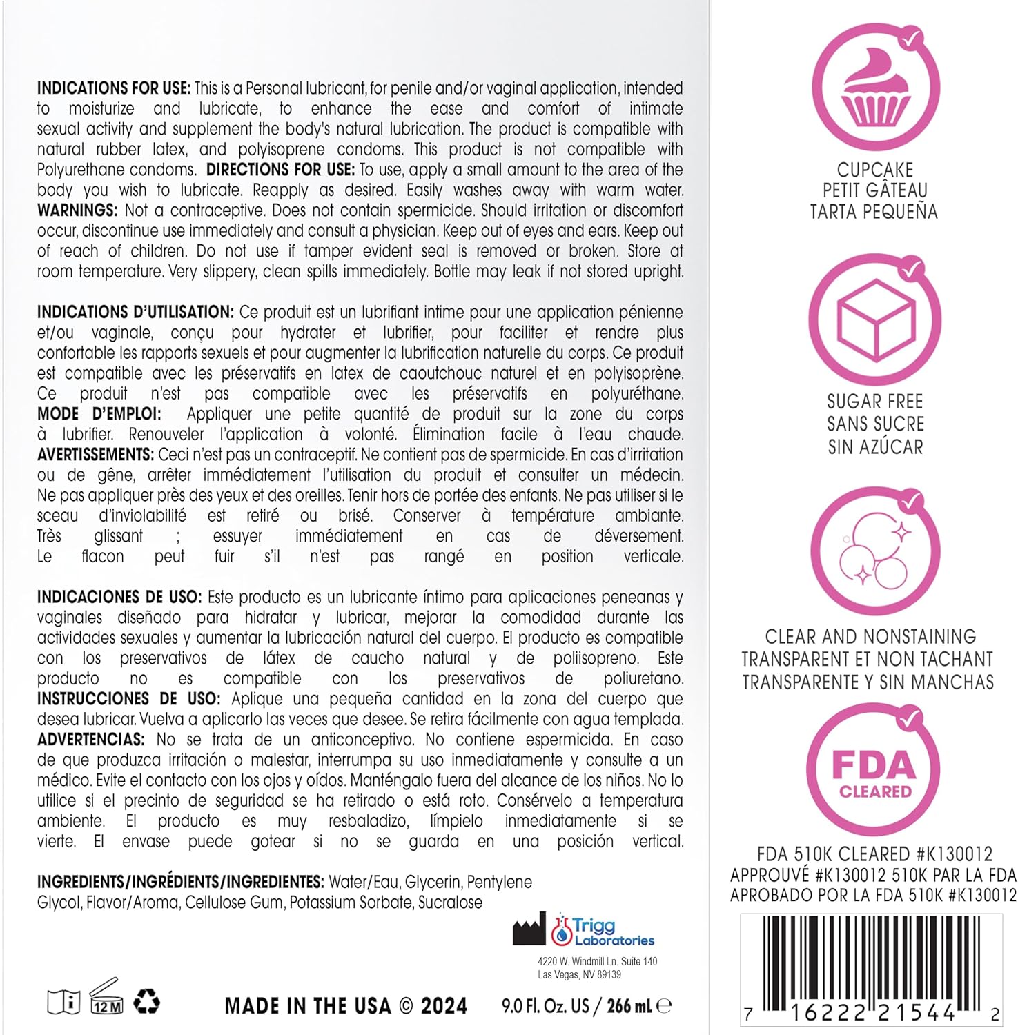 Wet Sexy Strawberry Premium Flavored Edible Lube for Men, Women and Couples | Long-Lasting, Condom Safe, Sugar Free, 9 fl oz - DragonVitality