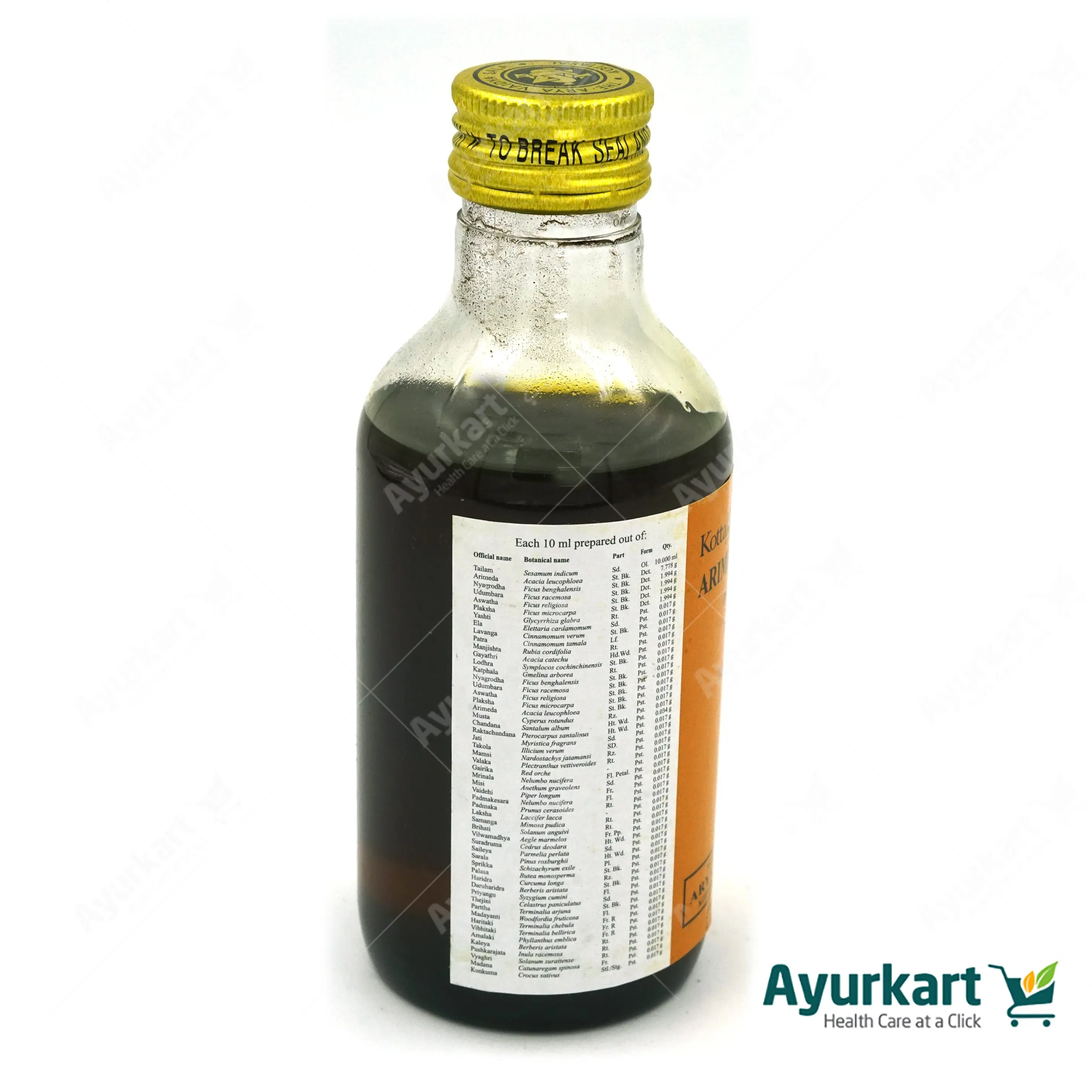 Arimedadi Tailam - 200ML - Kottakkal - DragonVitality