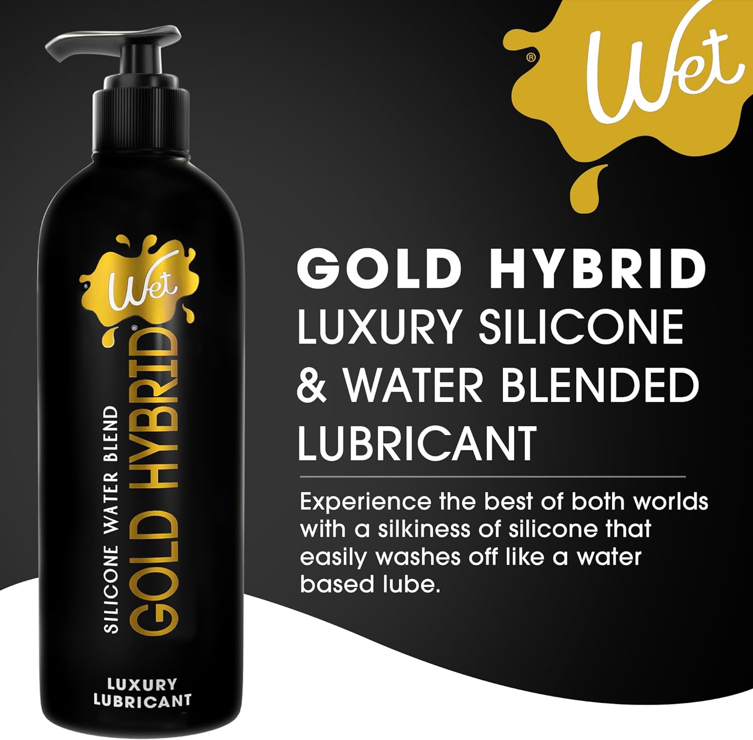 Wet Platinum Silicone-Based Personal Lubricant | Ultra Smooth, Super Slick, Hypoallergenic, Long-Lasting Performance, Waterproof Formula| Lube for Men, Women & Couples, 4.2 fl oz - DragonVitality