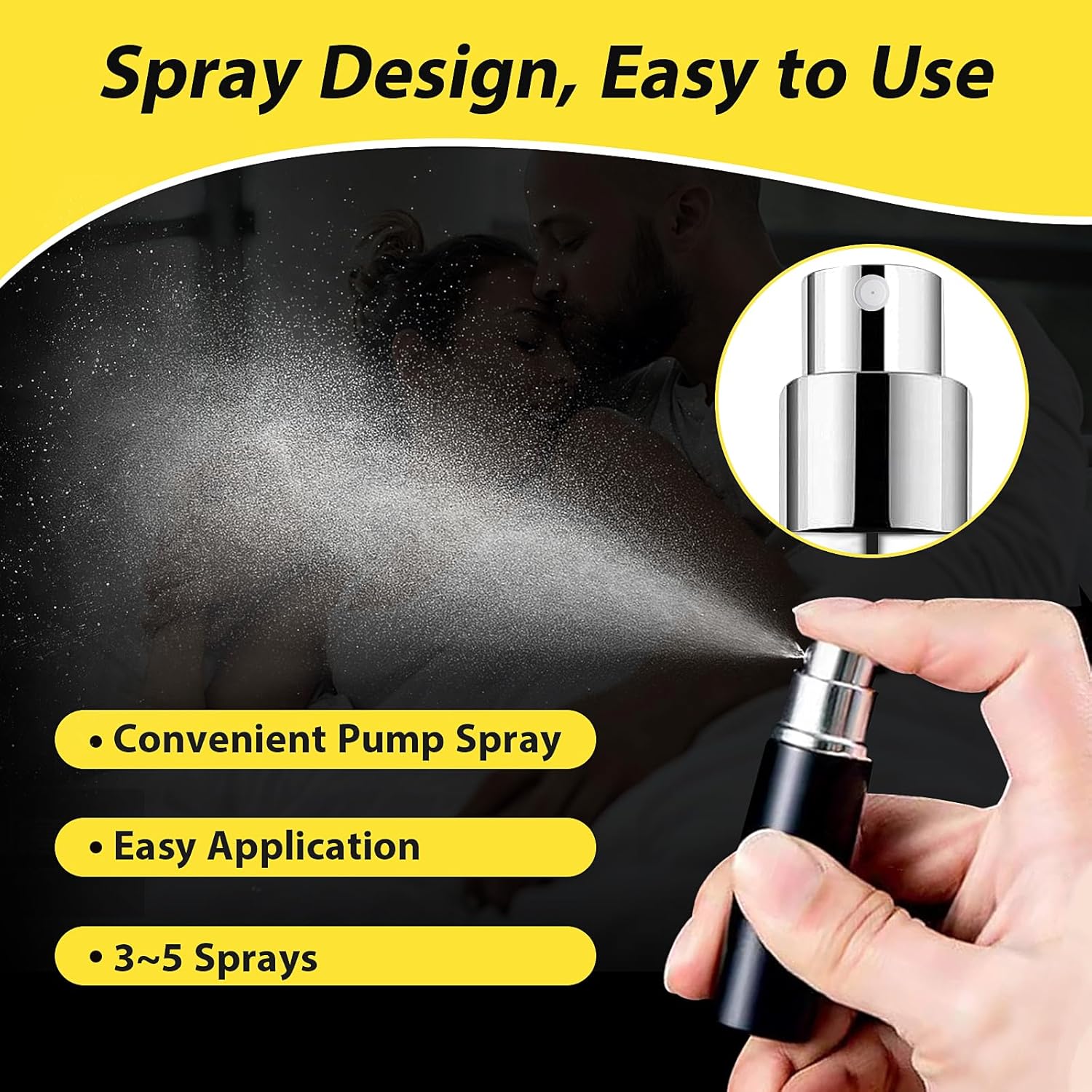 Delay Spray Sexual Enhancer for - Men to Last Longer in Bed, Effectively Extends Men's Time and Enhances Comfort ，0.17 fl oz 50 Pumps - DragonVitality