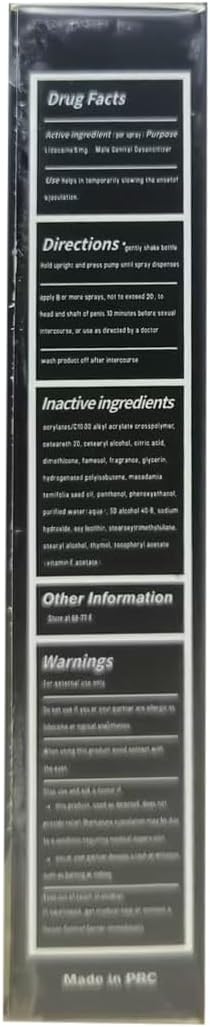 Desensitizing Delay Sprayer for Long Last Men Sex Novelties, Upgraded Formula Male Climax Control Delay Spray Better Maximized Sensation, Sexual Enhancer Last Longer in Bed Prolong Climax for Him, 6ml - DragonVitality