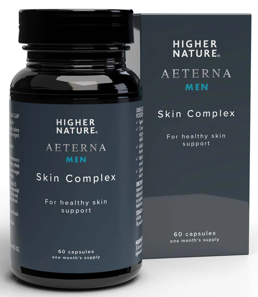 Higher Nature Æterna Gold Men's Skin Complex 60 Capsules