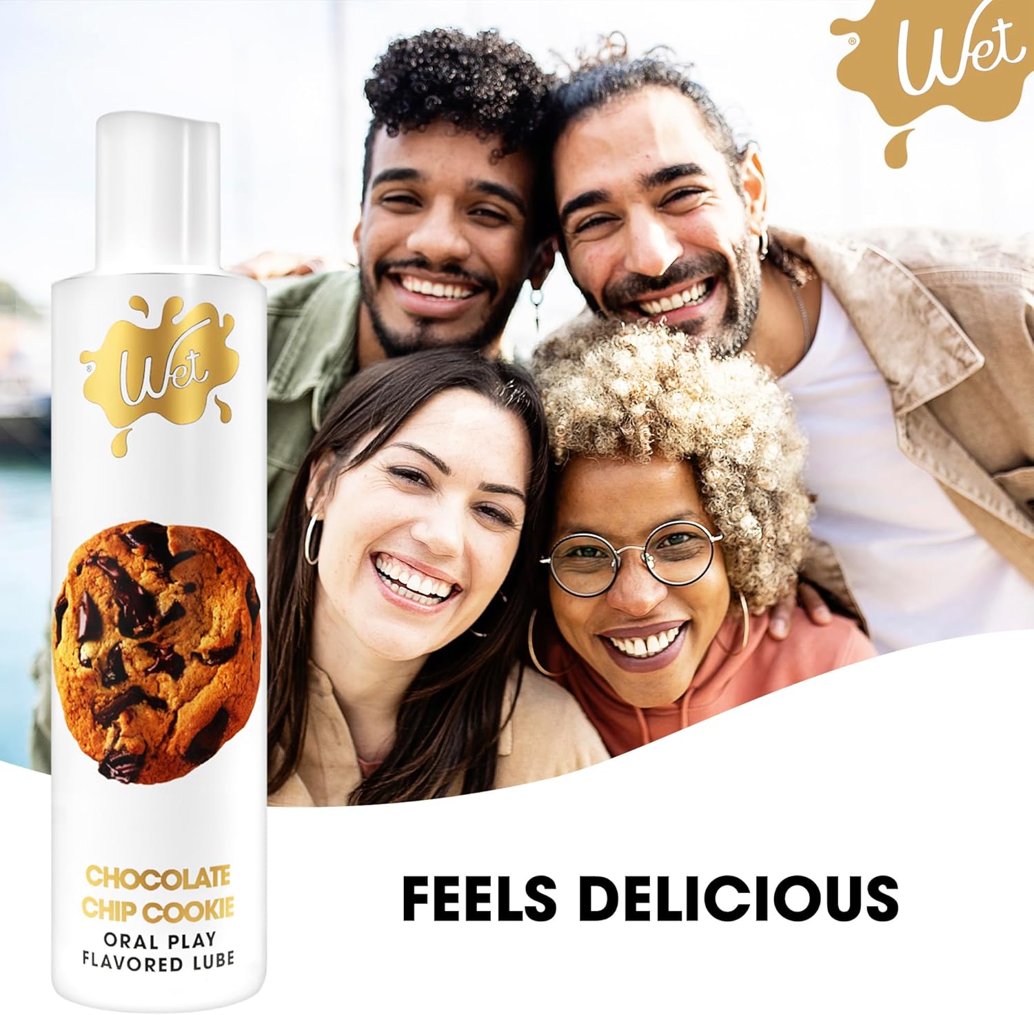 Wet Sexy Strawberry Premium Flavored Edible Lube for Men, Women and Couples | Long-Lasting, Condom Safe, Sugar Free, 9 fl oz - DragonVitality