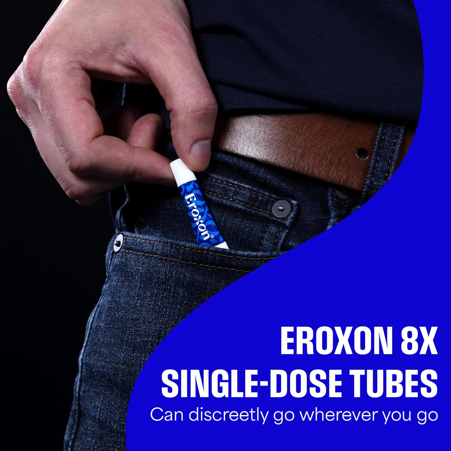 Eroxon Erectile Dysfunction Treatment Gel, New Clinically Proven Topical Gel, Helps Get an Erection Within 10 Minutes, 8 Single Use Tubes - DragonVitality