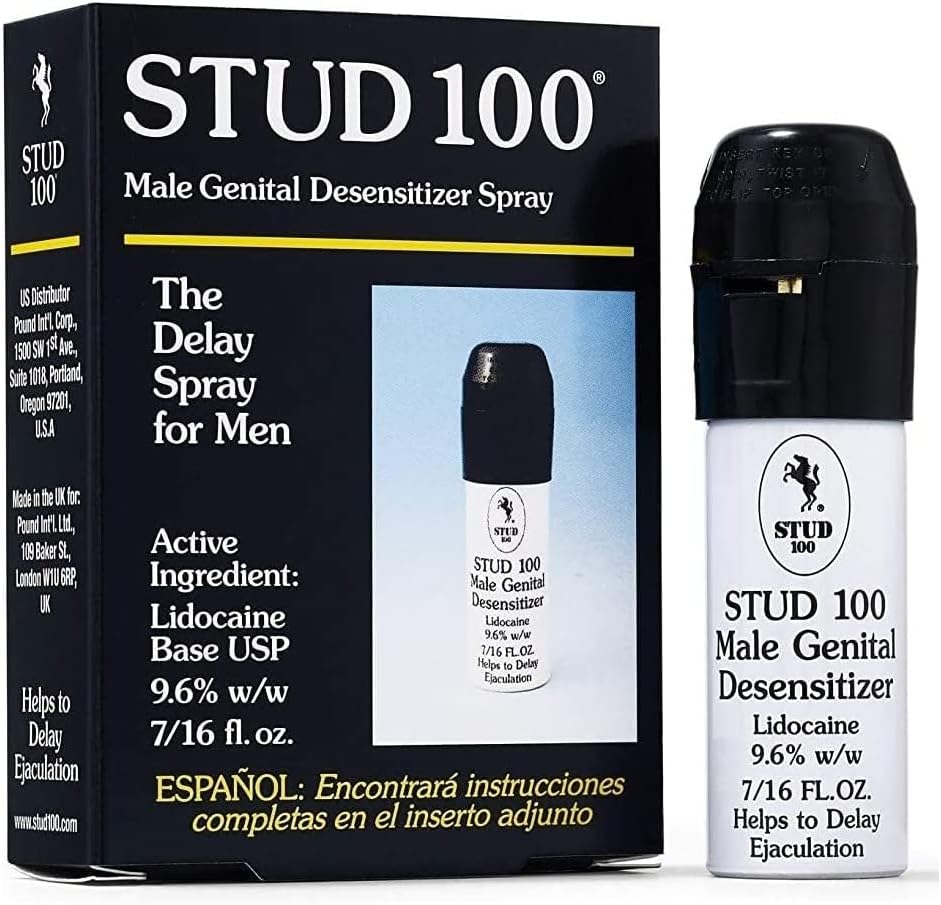 Stud 100 Male Genital Desensitizer Spray, 7/16- Fl Ounce Box