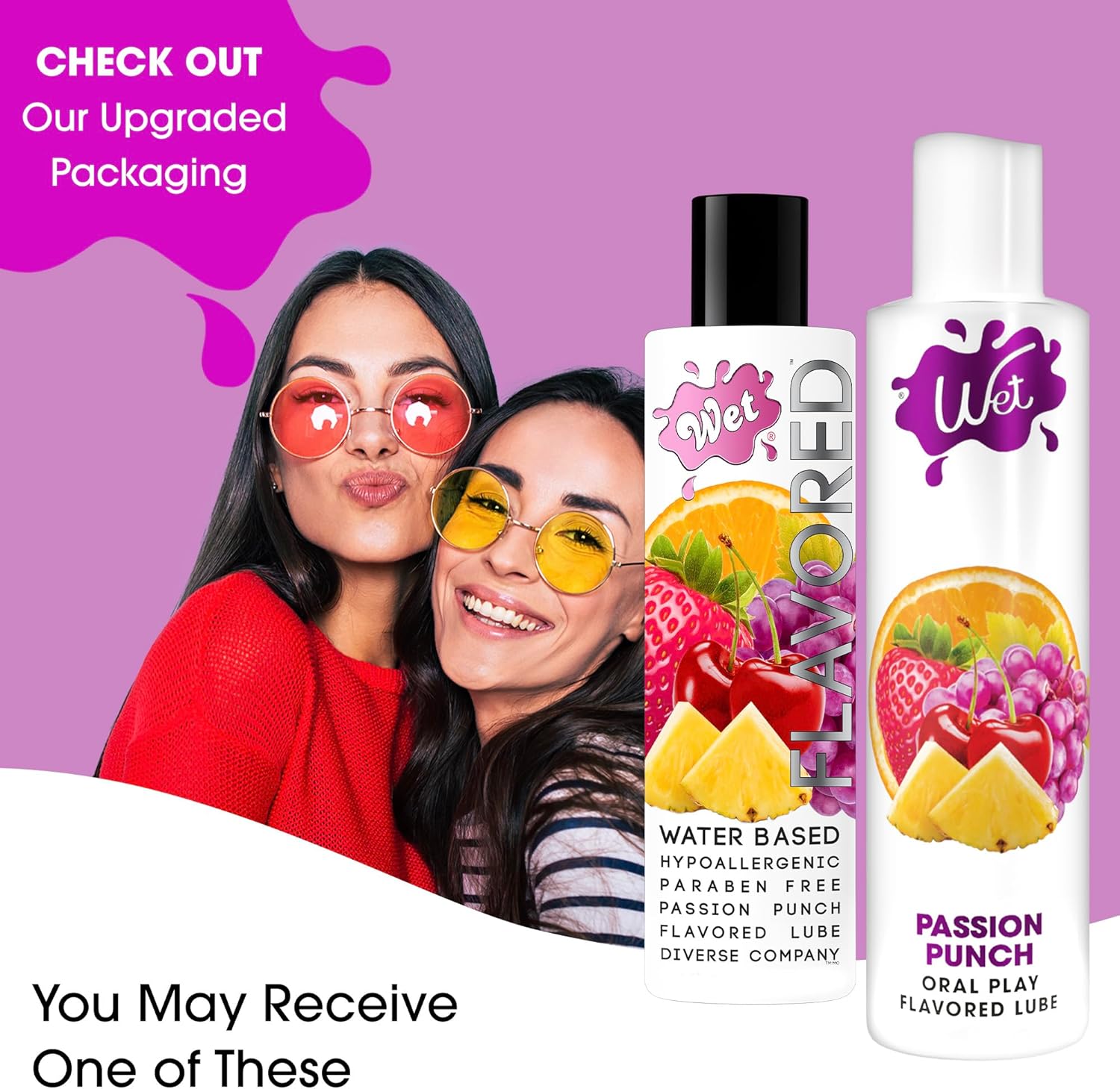 Wet Sexy Strawberry Premium Flavored Edible Lube for Men, Women and Couples | Long-Lasting, Condom Safe, Sugar Free, 9 fl oz - DragonVitality