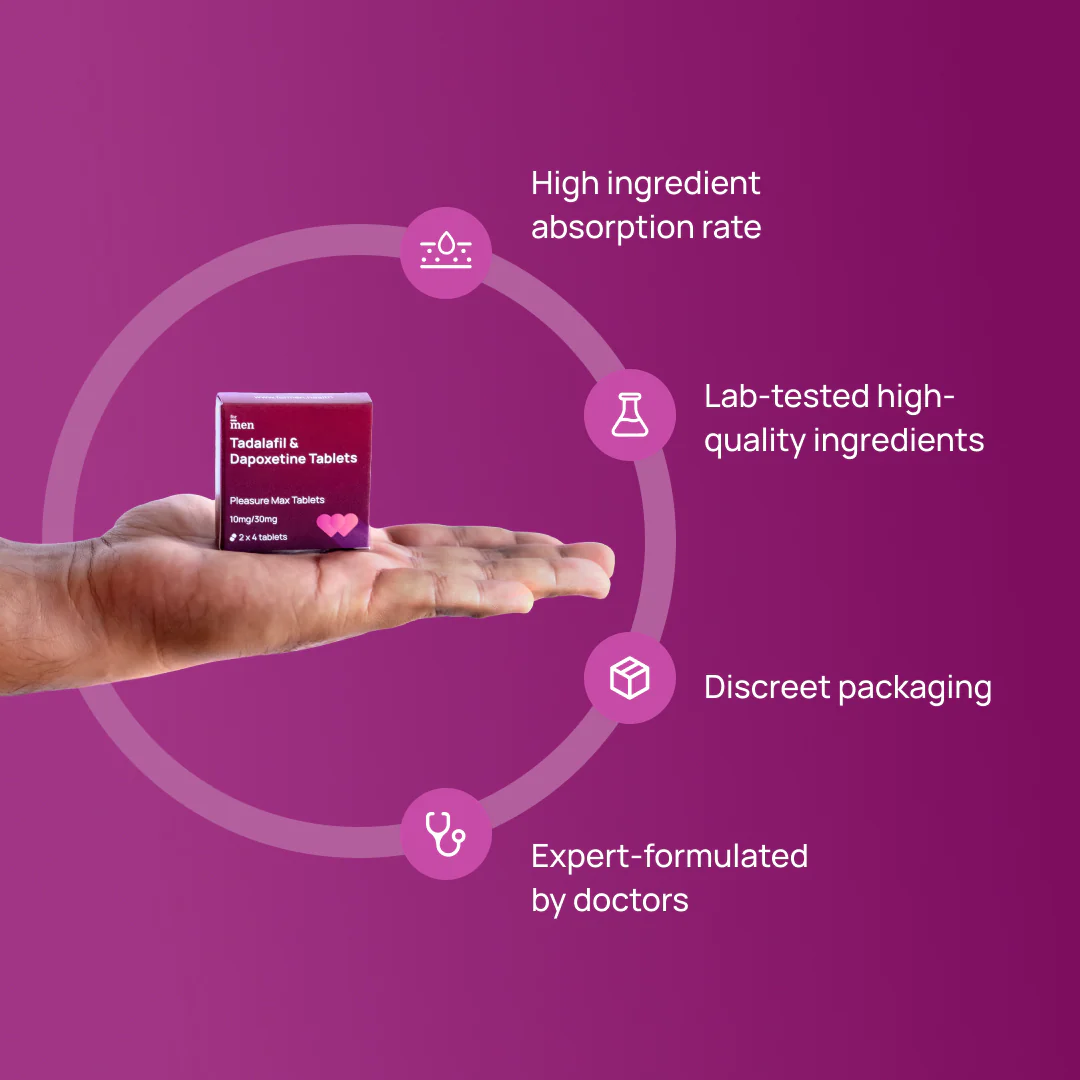 Pleasure Max Tablets – Long Last & Get Hard Tablets for Man - DragonVitality