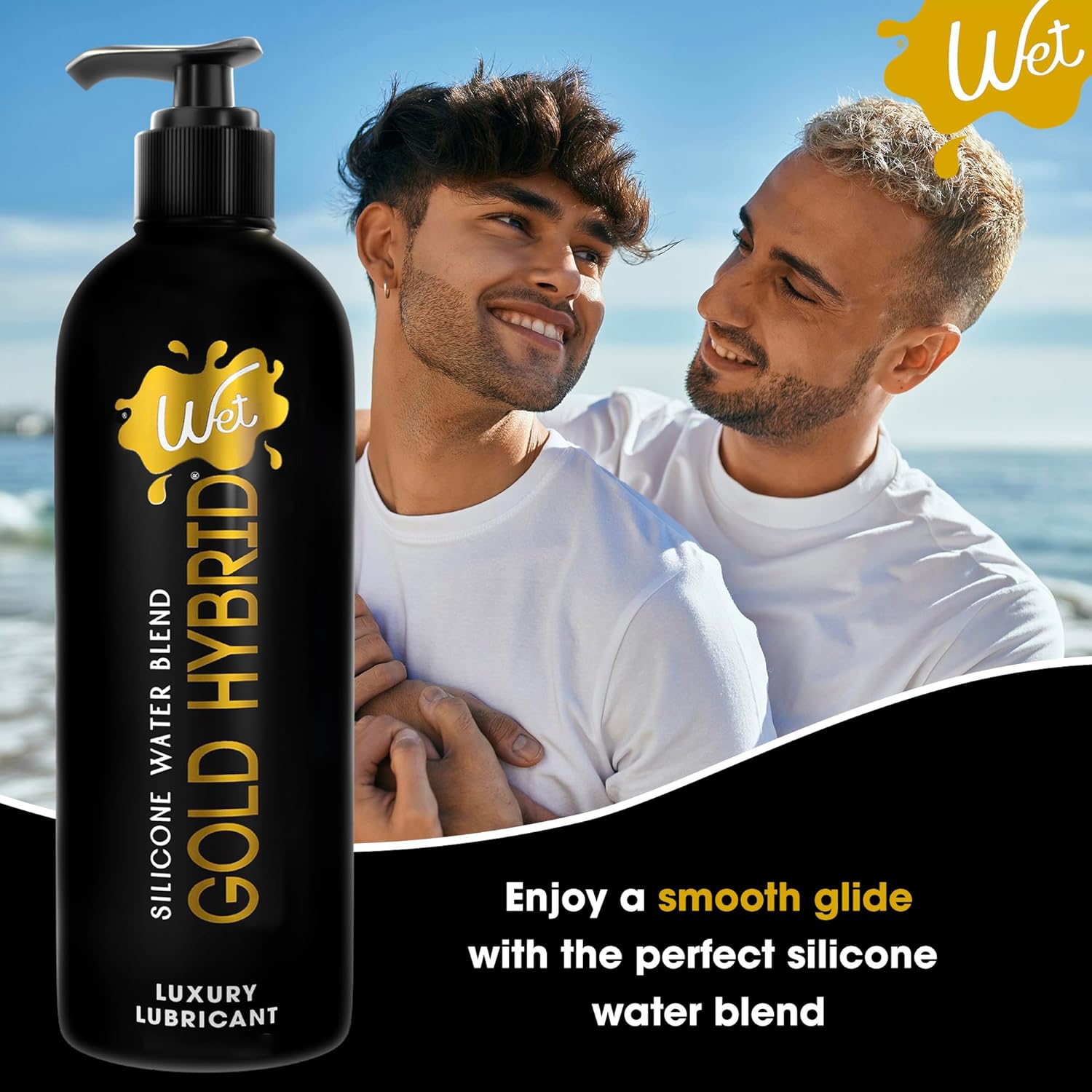 Wet Platinum Silicone-Based Personal Lubricant | Ultra Smooth, Super Slick, Hypoallergenic, Long-Lasting Performance, Waterproof Formula| Lube for Men, Women & Couples, 4.2 fl oz - DragonVitality