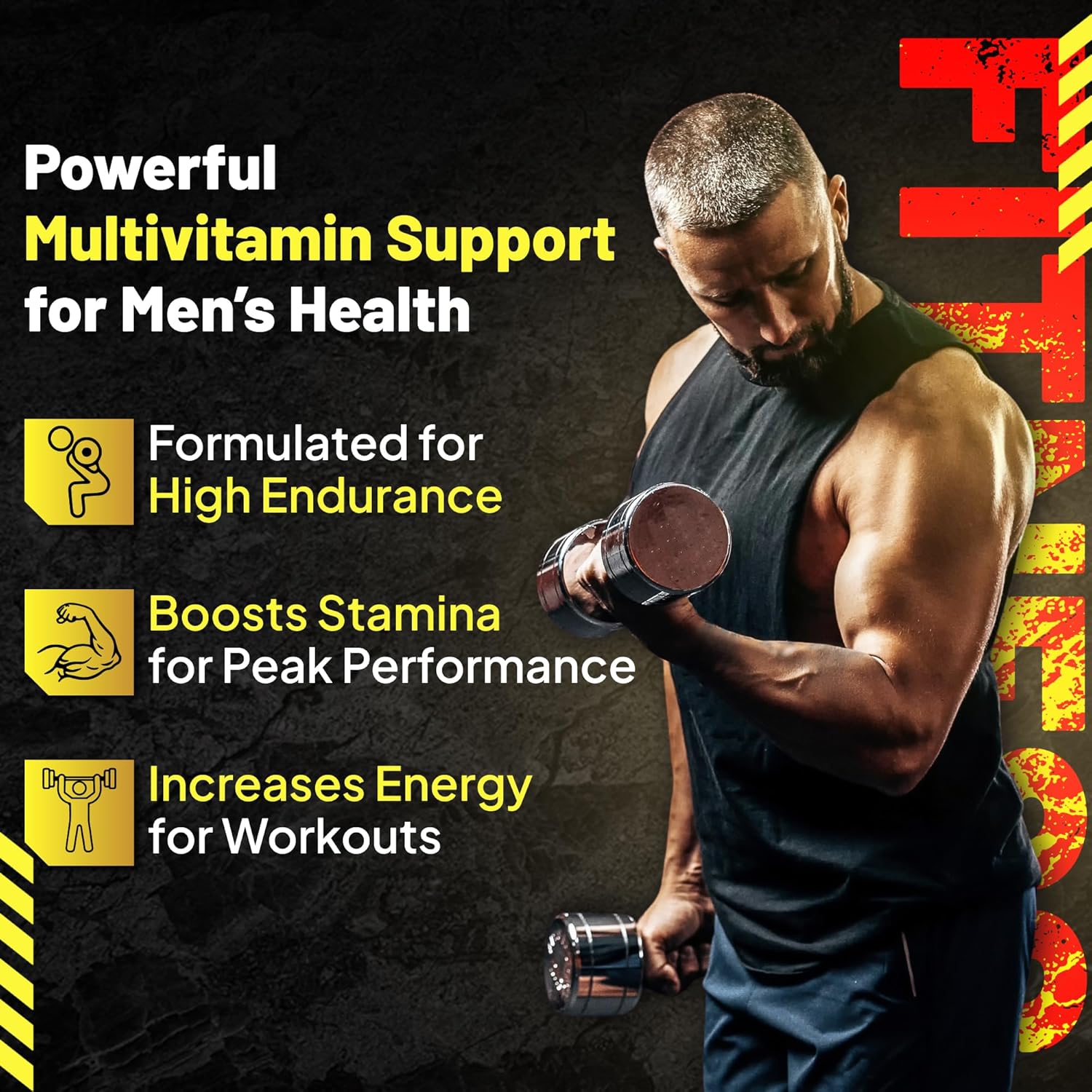 Goliath Labs Men's Booster Capsules [60 Veg Capsules/Bottle] Natural Strength Gainer Pills for Enhancing Male Energy - Supports Longevity, More Volume - Multivitamin Health Supplements - DragonVitality