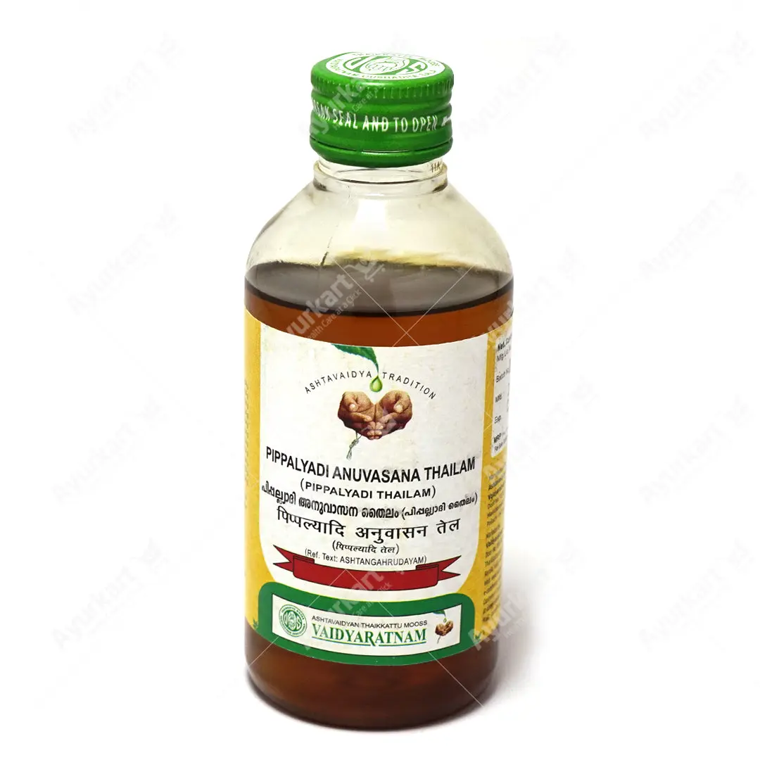 Pippalyadi Anuvasana Thailam - Pippalyadi Thailam - 200ML - Vaidyaratnam