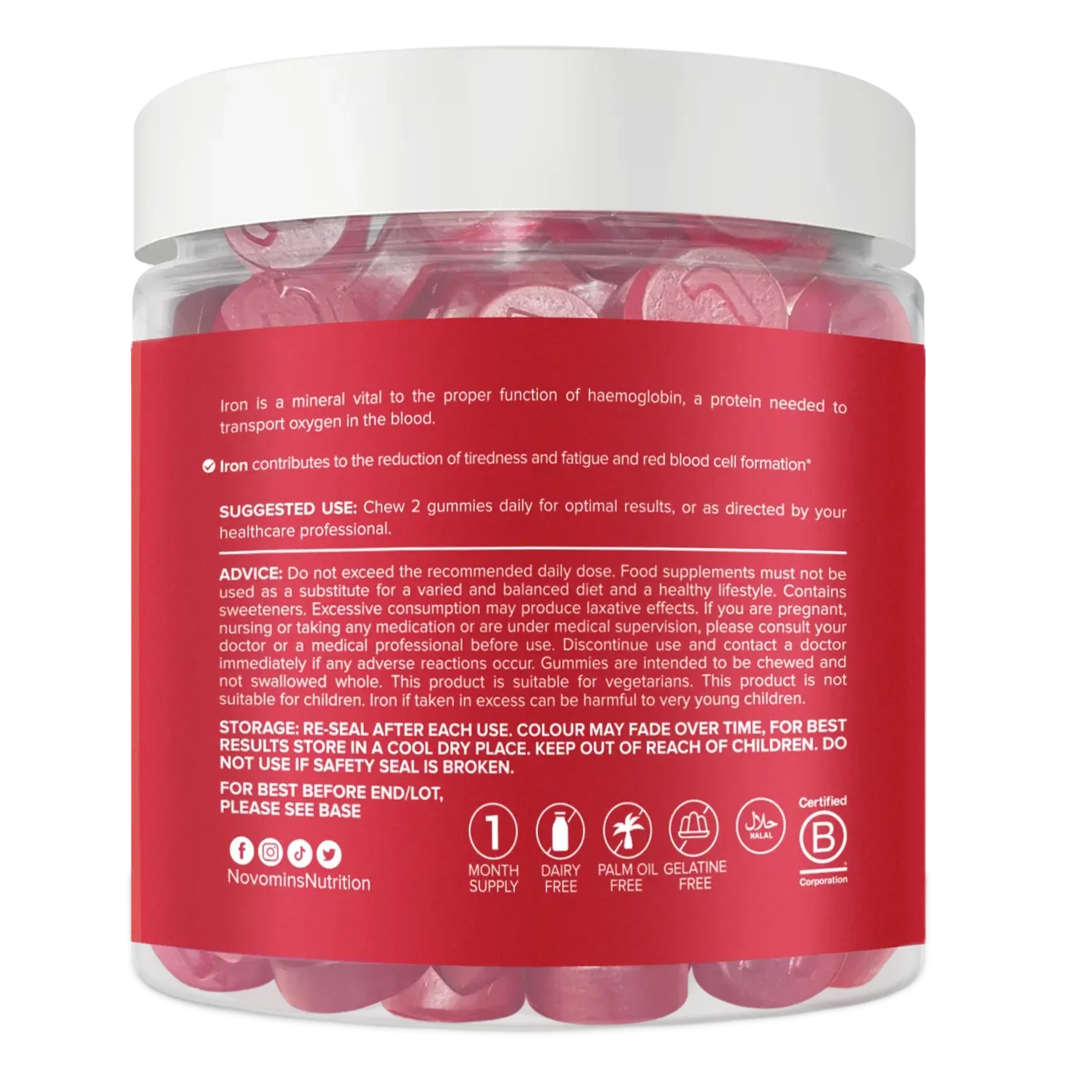 Iron Sugar-Free Gummies - DragonVitality