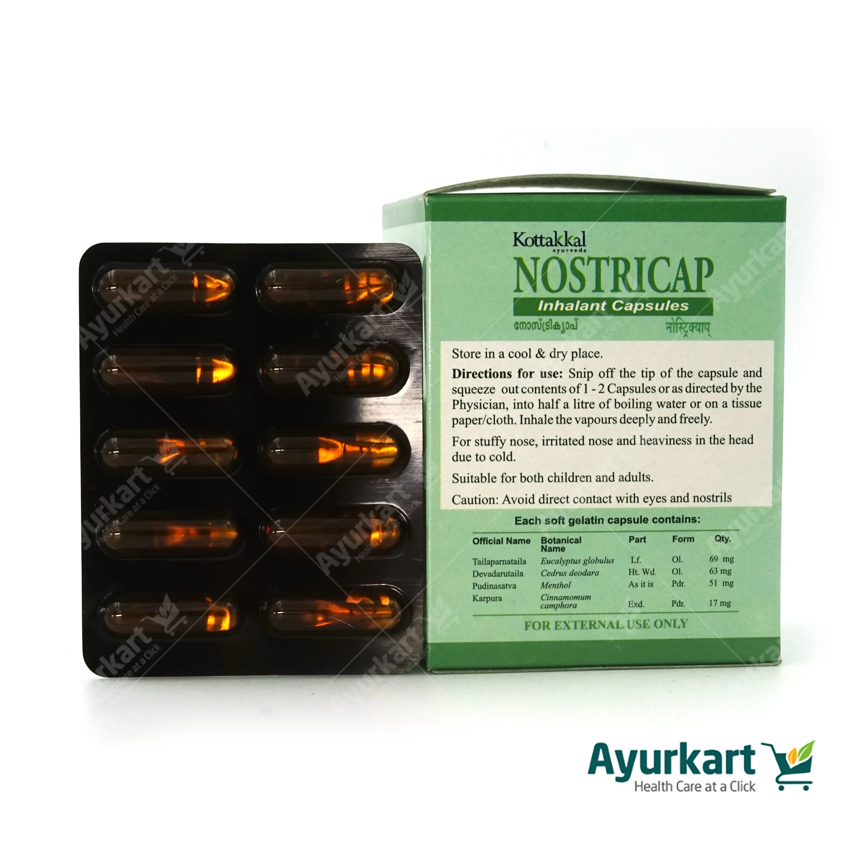 Nostricap - 100Nos - Kottakkal - DragonVitality