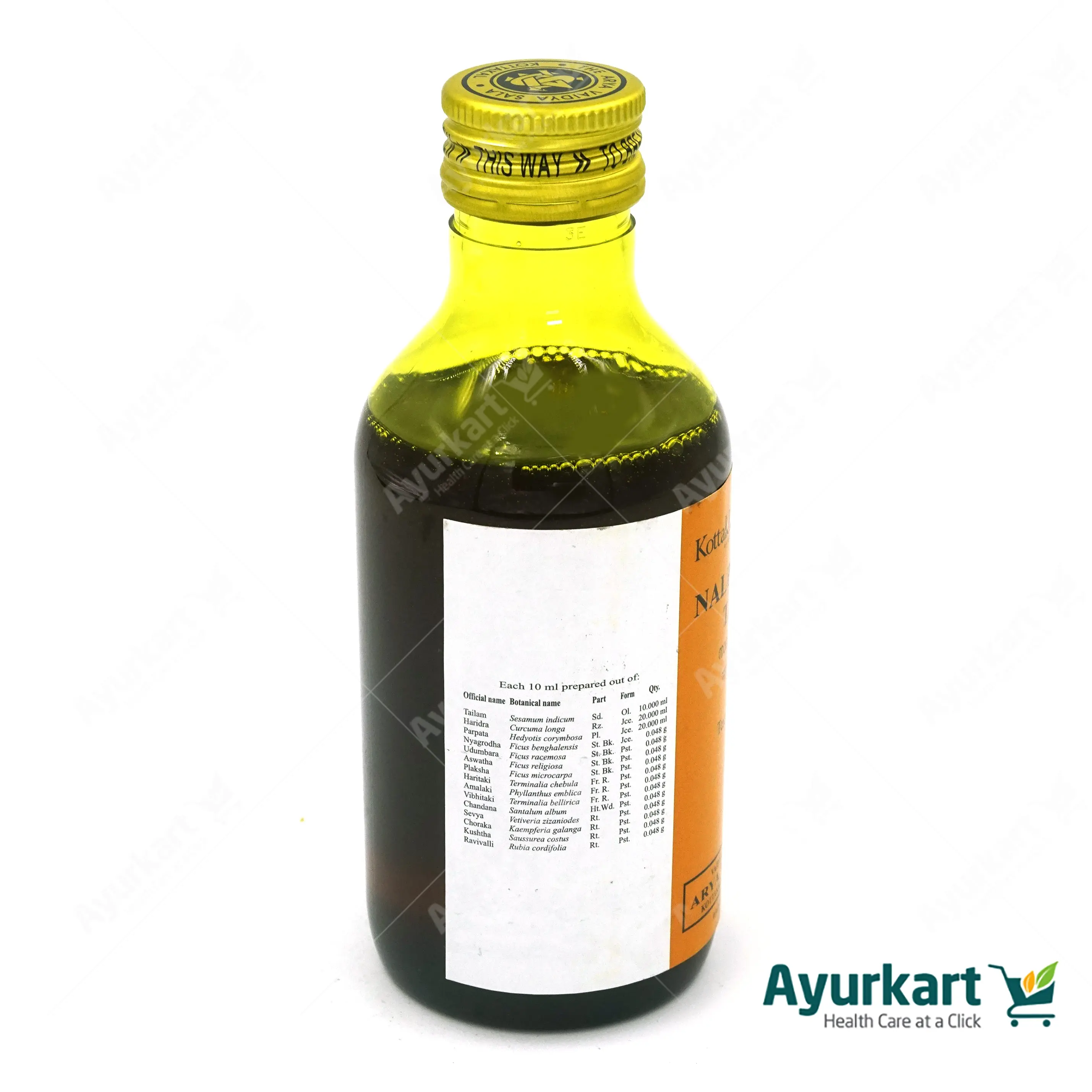 Nalpamaradi Tailam - 200ML- Kottakkal - DragonVitality
