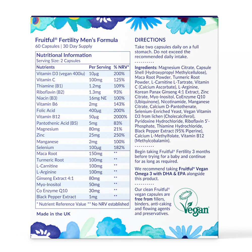 Fruitful Fertility – Men's Formula - DragonVitality