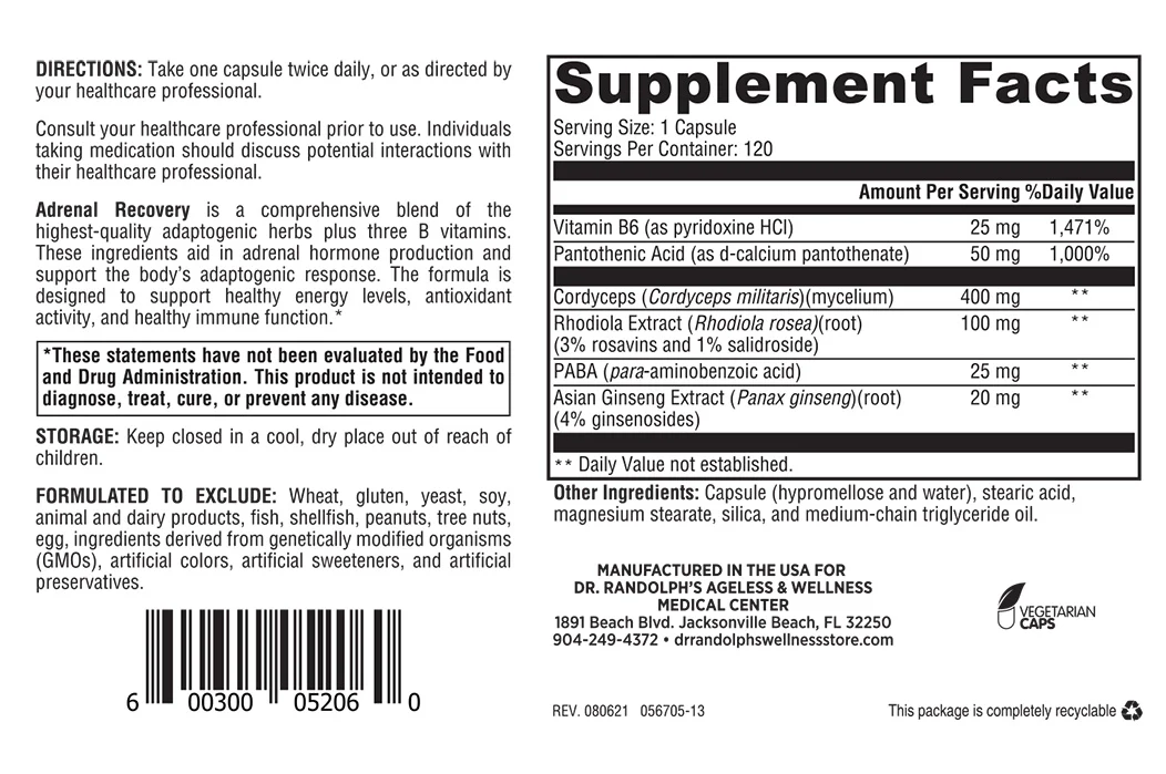 Adrenal Recovery - DragonVitality