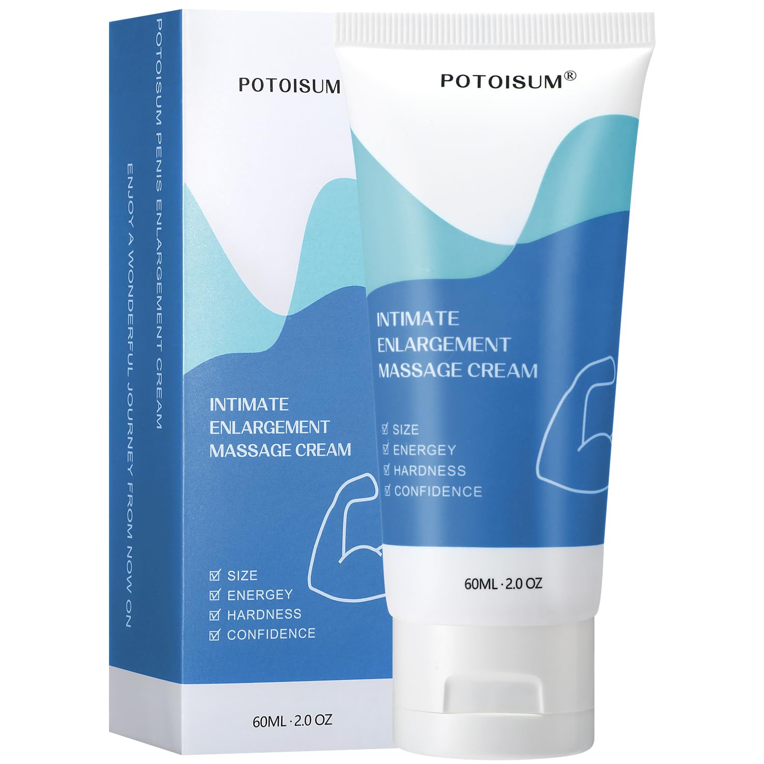 Penis Enlargement Cream, Male Private Part Massage, Growth & Extender Gel, Add Inches Increase Size and Girth, moisturizing Cream for Men - DragonVitality