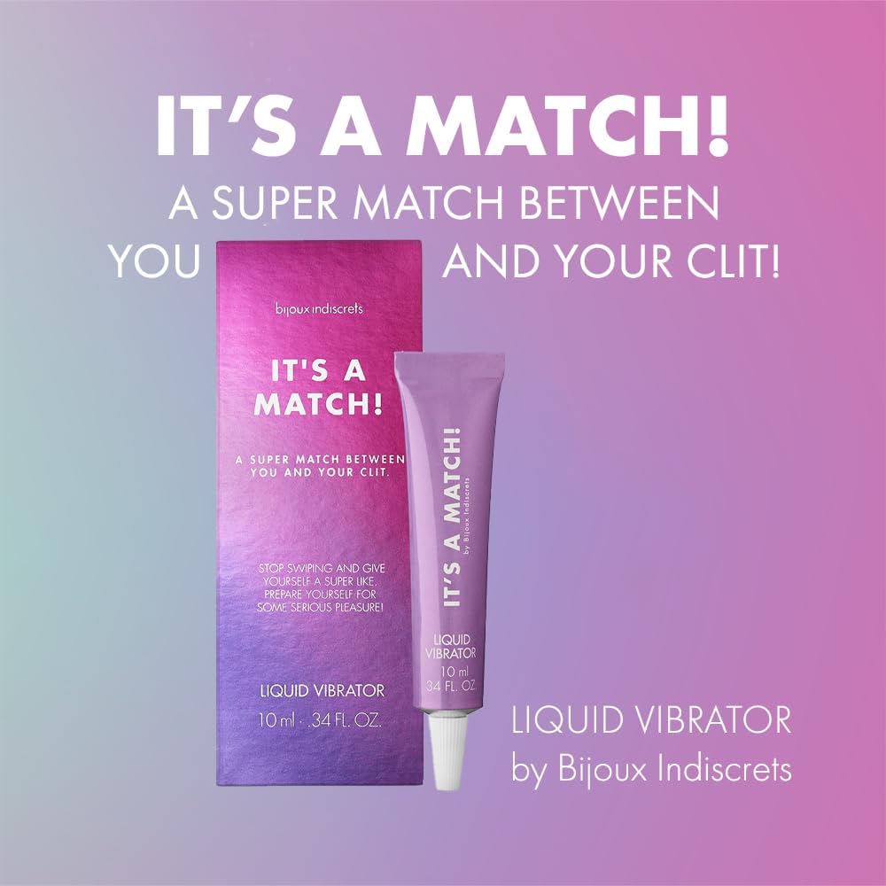 Bijoux Indiscrets Clitherapy Liquid Vibrator - A Match Liquid Vibrator - Sexy Vibe - Hot Liquid Vibrator - Clitoral Balm Designed to Enhance a Woman's Sexual Sensations - Tingling Arousal Balm - DragonVitality