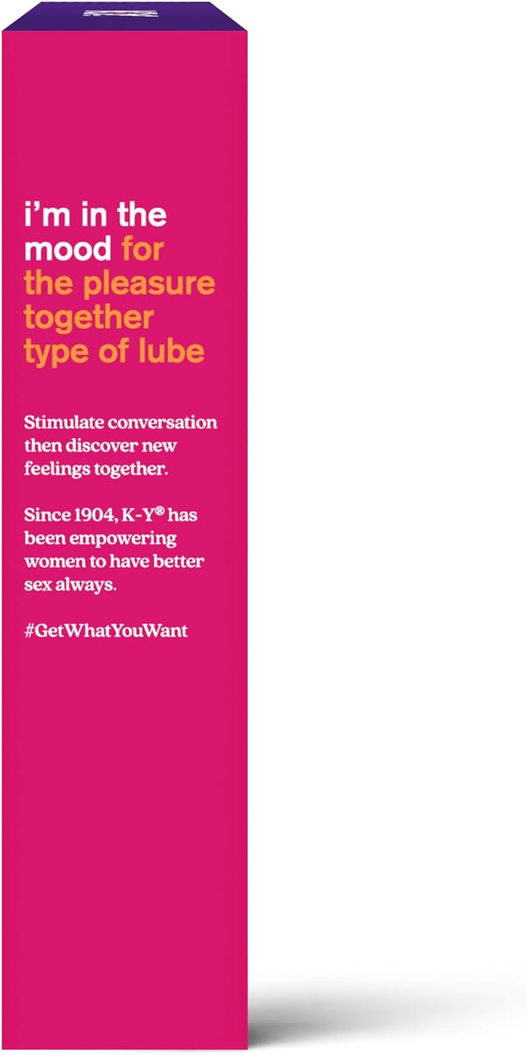 K-Y & Mine Couples Lubricant, Personal Lubricant & Intimate Gel, Sex Lube, Clear, 3 Fl Oz - DragonVitality