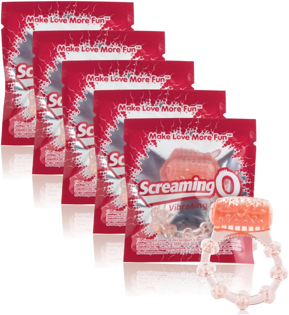Screaming O Vibrating Ring – 10-Pack Disposable Vibrating Penis Rings, Mutual Pleasure Enhancers for Couples, Travel-Friendly, Body-Safe Silicone - DragonVitality