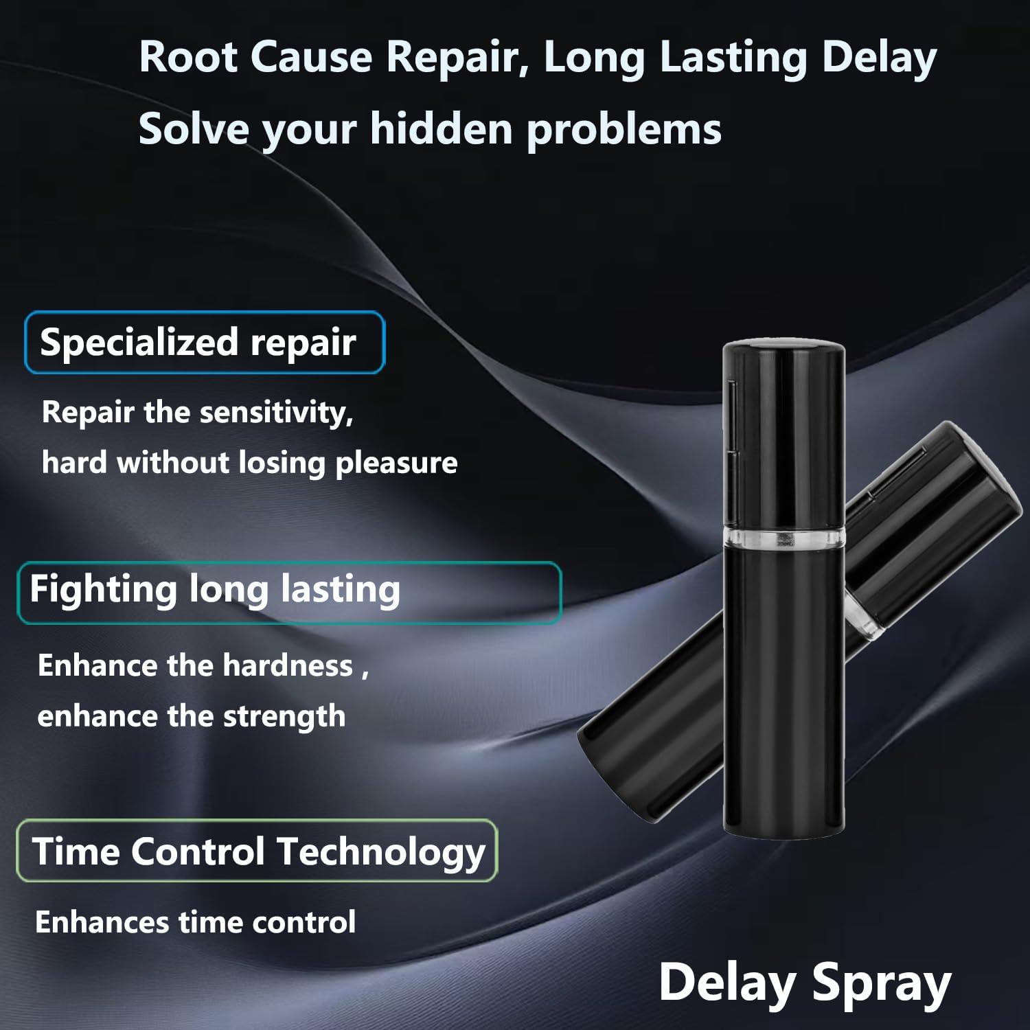 Delay-Spray for Men Sexual-Enhancer for - Men Last Longer in Bed for Men Massage Oil for Sexual Spray Prolonging and Desensitizing Lube for Male - DragonVitality