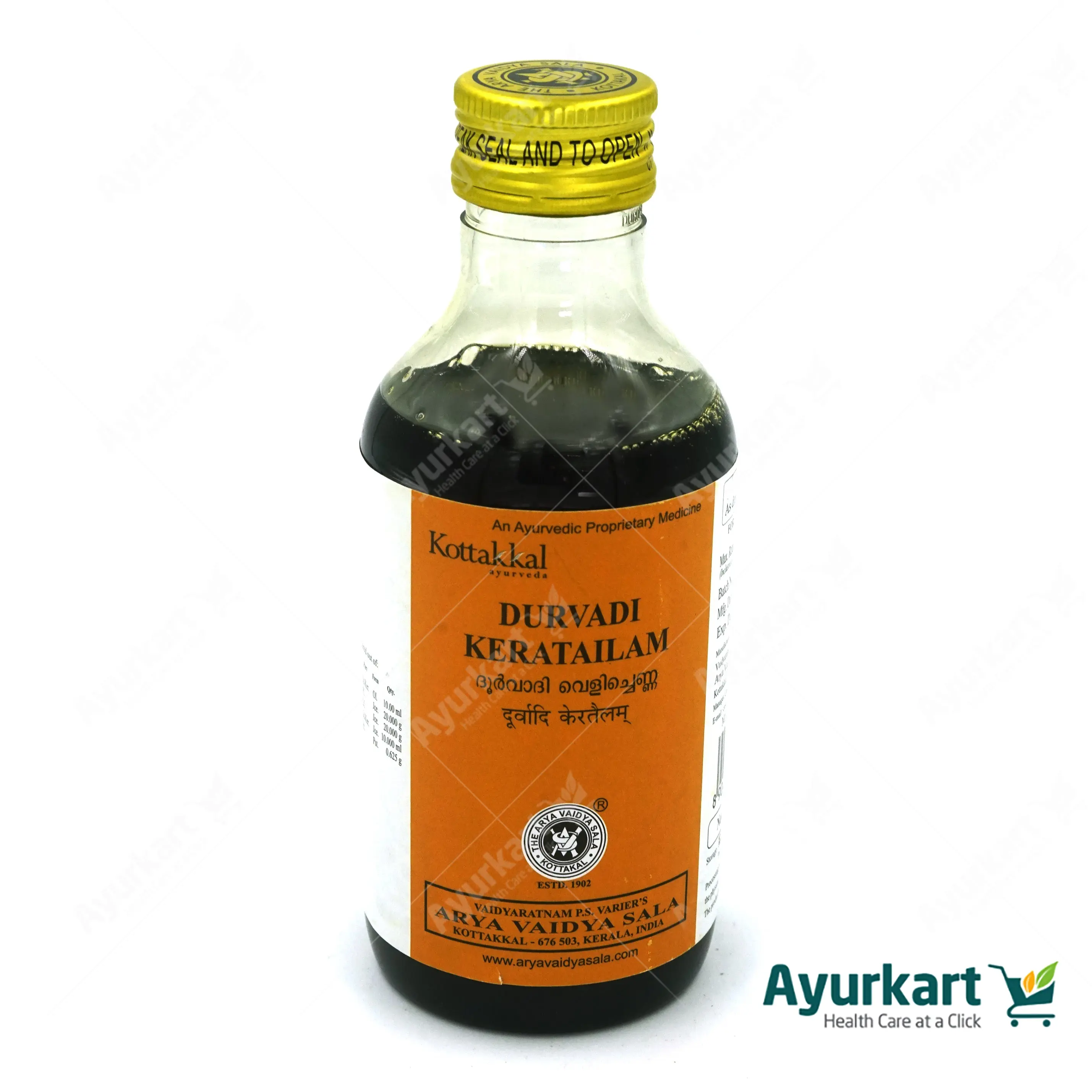 Durvadi Kera Tailam - 200ML- Kottakkal