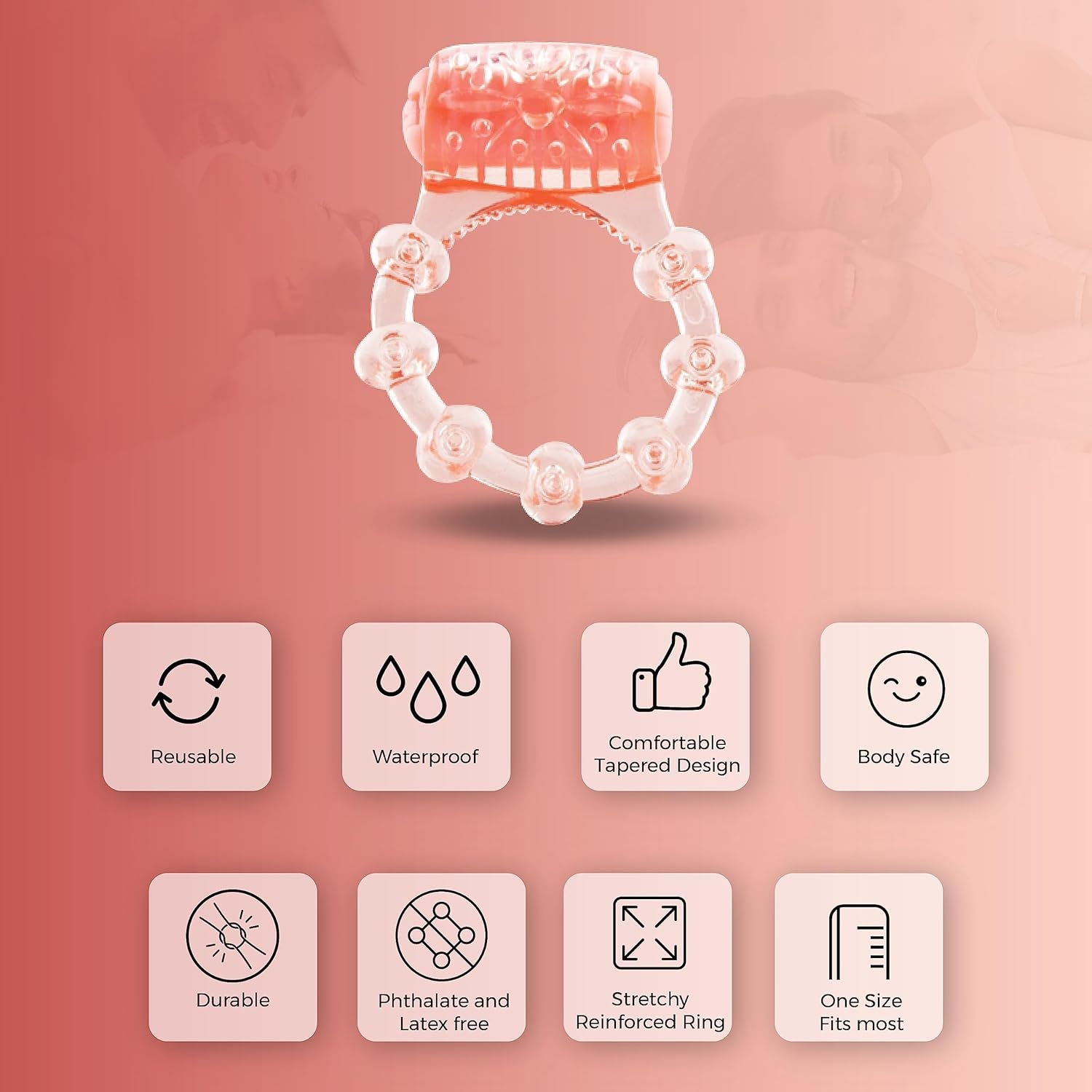 Screaming O Vibrating Ring – 10-Pack Disposable Vibrating Penis Rings, Mutual Pleasure Enhancers for Couples, Travel-Friendly, Body-Safe Silicone - DragonVitality