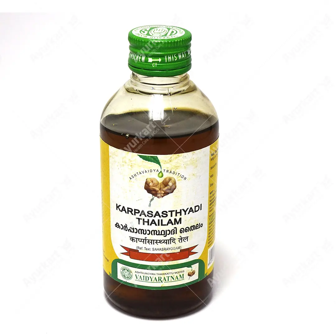 Karpasasthyadi Thailam - Vaidyaratnam Ayurveda -200ml