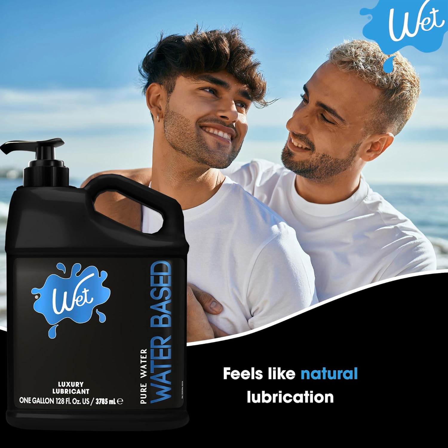 Wet Platinum Silicone-Based Personal Lubricant | Ultra Smooth, Super Slick, Hypoallergenic, Long-Lasting Performance, Waterproof Formula| Lube for Men, Women & Couples, 4.2 fl oz - DragonVitality