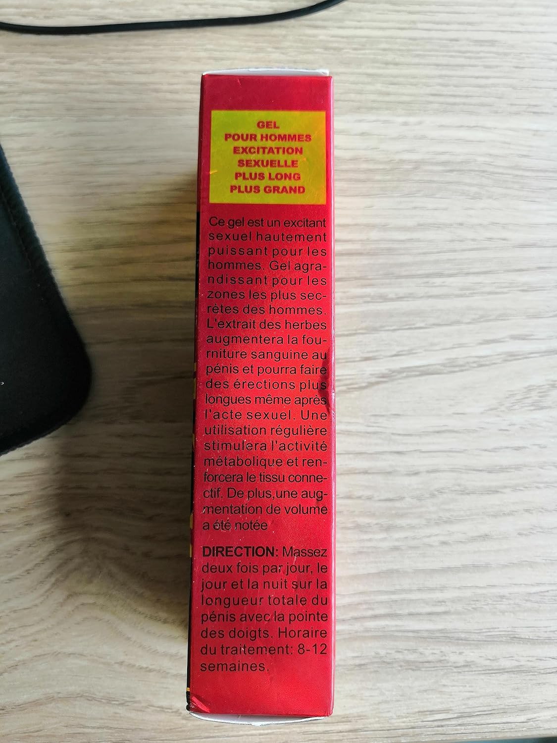 Men's Massage Cream Penis Becomes Longer Thicker Enhancement Men Energy for Care Delay Performance Boost Strength (50g) (Red) - DragonVitality