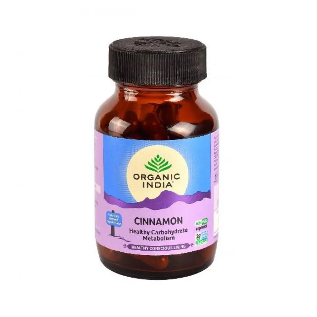 Cinnamon 60 Capsules Bottle - Organic India