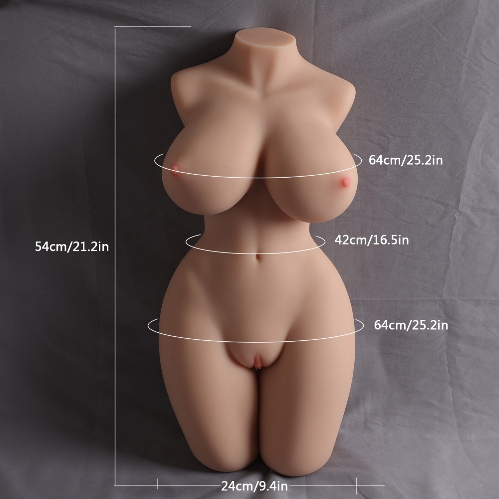 22.49 lb Male Masturbator Sex Doll Likelife Female Torso Doll Pocket Pussy Ass with Vagina Anal Breast Sex Toys for Men Masturbation - DragonVitality