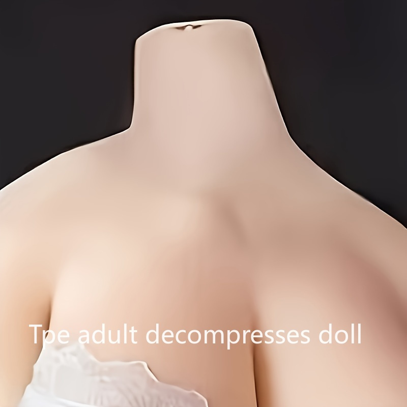 1pc Realistic TPE 3-In-1 Adult Decompress Doll, 55.12inch, Skeleton Included, Vaginal & Anal Passages, No Battery Required, Lifelike Sex Toy for Men - DragonVitality