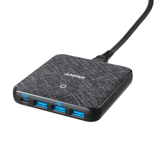 Anker PowerPort Atom 111 4 Port Charger - Black Fabric