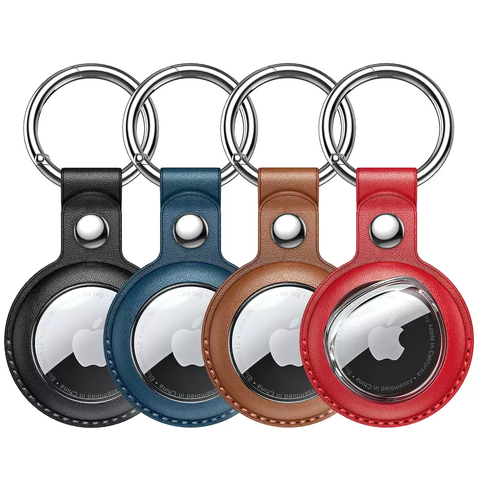 Air Tag Leather Protective Case Cover - Choice of Colours