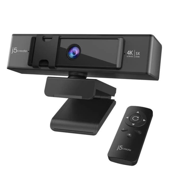 J5Create USB 4K ULTRA HD Webcam with 5x Digital Zoom Remote Control