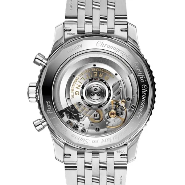 Breitling Navitimer Men Automatic Black Stainless Steel Watch AB0121211B1A1