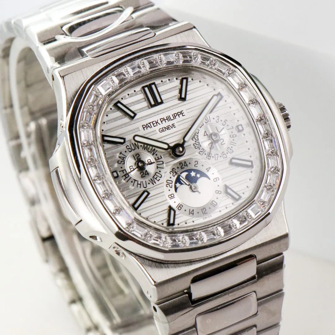 Patek Philippe Silver Nautilus Watch